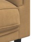 vidaXL Sofá con cojines 2 plazas terciopelo marrón vidaXL Sofá con cojines 2 plazas terciopelo marrón