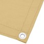 vidaXL Pantalla de balcón 100% poliéster Oxford color arena 75x1000 cm vidaXL Pantalla de balcón 100% poliéster Oxford color arena 75x1000 cm