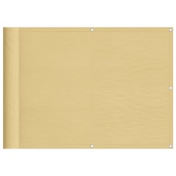 vidaXL Pantalla de balcón 100% poliéster Oxford color arena 75x700 cm