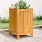 vidaXL Jardinera con forro madera maciza de acacia 31x31x50 cm vidaXL Jardinera con forro madera maciza de acacia 31x31x50 cm
