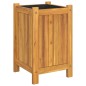 vidaXL Jardinera con forro madera maciza de acacia 31x31x50 cm vidaXL Jardinera con forro madera maciza de acacia 31x31x50 cm