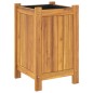 vidaXL Jardinera con forro madera maciza de acacia 31x31x50 cm vidaXL Jardinera con forro madera maciza de acacia 31x31x50 cm