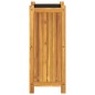vidaXL Jardinera con forro madera maciza de acacia 31x31x75 cm vidaXL Jardinera con forro madera maciza de acacia 31x31x75 cm