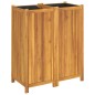 vidaXL Jardinera con forro madera maciza de acacia 84x42x100 cm vidaXL Jardinera con forro madera maciza de acacia 84x42x100 cm