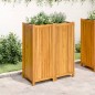 vidaXL Jardinera con forro madera maciza de acacia 84x42x100 cm vidaXL Jardinera con forro madera maciza de acacia 84x42x100 cm