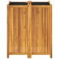 vidaXL Jardinera con forro madera maciza de acacia 84x42x100 cm vidaXL Jardinera con forro madera maciza de acacia 84x42x100 cm