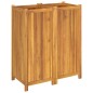 vidaXL Jardinera con forro madera maciza de acacia 84x42x100 cm vidaXL Jardinera con forro madera maciza de acacia 84x42x100 cm