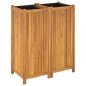 vidaXL Jardinera con forro madera maciza de acacia 84x42x100 cm vidaXL Jardinera con forro madera maciza de acacia 84x42x100 cm
