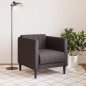 vidaXL Sillón de tela marrón oscuro vidaXL Sillón de tela marrón oscuro