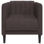 vidaXL Sillón de tela marrón oscuro vidaXL Sillón de tela marrón oscuro