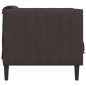 vidaXL Sillón de tela marrón oscuro vidaXL Sillón de tela marrón oscuro