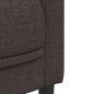 vidaXL Sillón de tela marrón oscuro vidaXL Sillón de tela marrón oscuro
