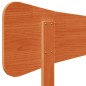 vidaXL Cabecero de cama madera maciza de pino marrón cera 120 cm