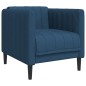 vidaXL Sillón de tela azul vidaXL Sillón de tela azul