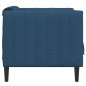 vidaXL Sillón de tela azul vidaXL Sillón de tela azul