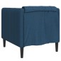 vidaXL Sillón de tela azul vidaXL Sillón de tela azul