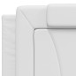 vidaXL Cama con colchón cuero sintético blanco 200x200 cm