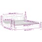 vidaXL Cama con colchón cuero sintético blanco 200x200 cm
