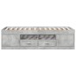 vidaXL Tumbona con cajones madera ingeniería gris hormigón 90x200 cm vidaXL Tumbona con cajones madera ingeniería gris hormigón 90x200 cm