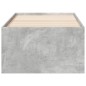vidaXL Tumbona con cajones madera ingeniería gris hormigón 90x200 cm vidaXL Tumbona con cajones madera ingeniería gris hormigón 90x200 cm