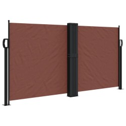 vidaXL Toldo lateral retráctil marrón 120x600 cm