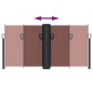 vidaXL Toldo lateral retráctil marrón 120x600 cm vidaXL Toldo lateral retráctil marrón 120x600 cm