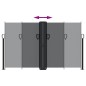vidaXL Toldo lateral retráctil negro 140x600 cm vidaXL Toldo lateral retráctil negro 140x600 cm