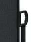 vidaXL Toldo lateral retráctil negro 140x600 cm vidaXL Toldo lateral retráctil negro 140x600 cm