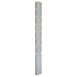 vidaXL Postes de valla de jardín 30 uds acero galvanizado plata 200 cm