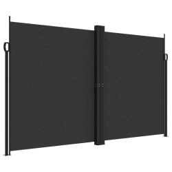 vidaXL Toldo lateral retráctil negro 200x600 cm