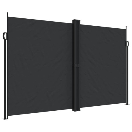 vidaXL Toldo lateral retráctil negro 200x600 cm