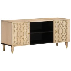 vidaXL Mueble de TV madera maciza de mango 105x33x46 cm
