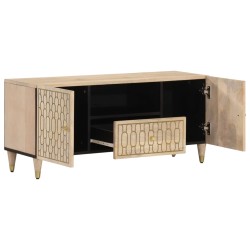 vidaXL Mueble de TV madera maciza de mango 105x33x46 cm