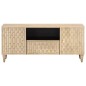 vidaXL Mueble de TV madera maciza de mango 105x33x46 cm vidaXL Mueble de TV madera maciza de mango 105x33x46 cm