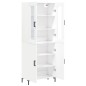 vidaXL Aparador alto madera contrachapada blanco 69,5x34x180 cm vidaXL Aparador alto madera contrachapada blanco 69,5x34x180 cm