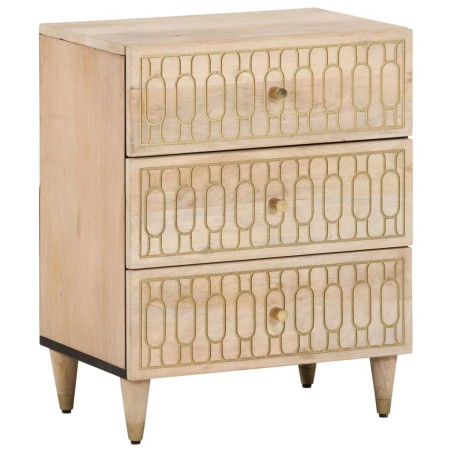 vidaXL Mesita de noche madera maciza de mango 50x33x60 cm