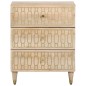 vidaXL Mesita de noche madera maciza de mango 50x33x60 cm vidaXL Mesita de noche madera maciza de mango 50x33x60 cm