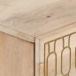 vidaXL Mesita de noche madera maciza de mango 50x33x60 cm vidaXL Mesita de noche madera maciza de mango 50x33x60 cm
