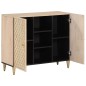 vidaXL Armario auxiliar madera maciza de mango 90x33x75 cm