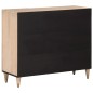 vidaXL Armario auxiliar madera maciza de mango 90x33x75 cm