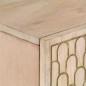 vidaXL Armario auxiliar madera maciza de mango 90x33x75 cm