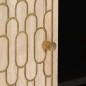 vidaXL Armario auxiliar madera maciza de mango 90x33x75 cm