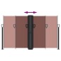 vidaXL Toldo lateral retráctil marrón 140x600 cm vidaXL Toldo lateral retráctil marrón 140x600 cm