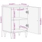 vidaXL Mueble de baño madera maciza de mango 38x33x58 cm vidaXL Mueble de baño madera maciza de mango 38x33x58 cm