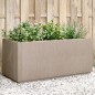 vidaXL Jardinera PP marrón claro 80x36x35 cm vidaXL Jardinera PP marrón claro 80x36x35 cm