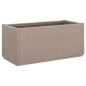 vidaXL Jardinera PP marrón claro 80x36x35 cm vidaXL Jardinera PP marrón claro 80x36x35 cm
