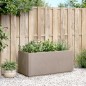 vidaXL Jardinera PP marrón claro 80x36x35 cm vidaXL Jardinera PP marrón claro 80x36x35 cm