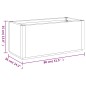 vidaXL Jardinera PP marrón claro 80x36x35 cm vidaXL Jardinera PP marrón claro 80x36x35 cm
