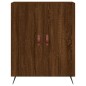 vidaXL Aparador alto madera contrachapada marrón roble 69,5x34x180 cm