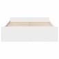 vidaXL Cama con cajones madera de ingeniería blanco 140x200 cm vidaXL Cama con cajones madera de ingeniería blanco 140x200 cm